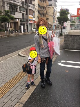 「アイテム（ポーチ）」を使った、hiroさん（メンズ・165cm）の夏コーディネート