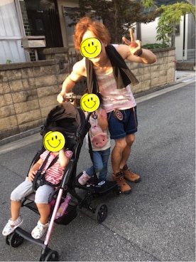 「アイテム（ポーチ）」を使った、hiroさん（メンズ・165cm）の夏コーディネート