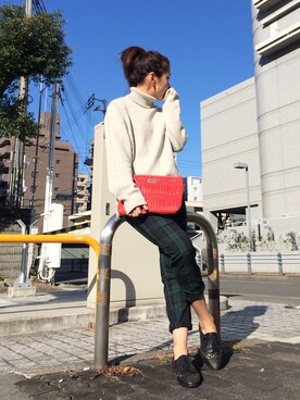 「UNIQLOコーデ」｜ATTSUさん（レディース・163cm）の冬コーディネート