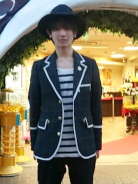 「BAL（バル）のアイテム（帽子）」を使った、たっつんさん（メンズ・168cm）の冬コーディネート