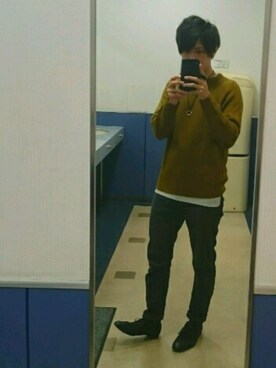 「トイレから失礼しやす」｜「アイテム（アクセサリー）」を使った、Hika Seriさん（メンズ・170cm）の秋コーディネート