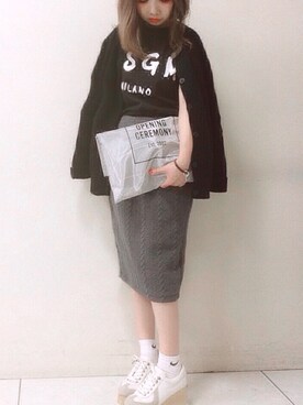 「Rika（リカ）のアイテム」を使った、emi さん（レディース・149cm）の春コーディネート