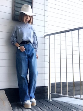 「durbuy（デュルブイ）のアイテム」を使った、emi さん（レディース・149cm）の秋コーディネート