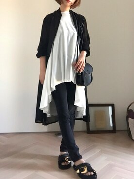 「EDITION（エディション）のACNE STUDIOS SKIN 5 USED スキニーパンツ（デニムパンツ）」を使った、emi さん（レディース・149cm）の春コーディネート