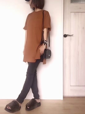 「EDITION（エディション）のACNE STUDIOS SKIN 5 USED スキニーパンツ（デニムパンツ）」を使った、emi さん（レディース・149cm）の夏コーディネート