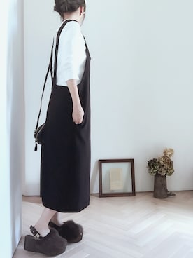 「ENFOLD（エンフォルド）のアイテム（ワンピース）」を使った、emi さん（レディース・149cm）の夏コーディネート