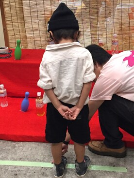 「CIAOPANIC（チャオパニック）のアイテム」を使った、ruuuuuさん（キッズ・110cm）の夏コーディネート