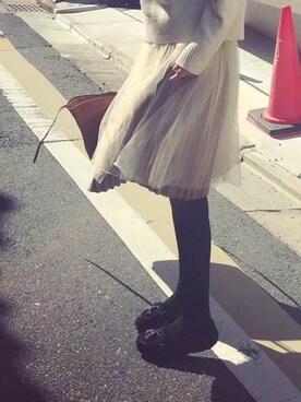 「MINIMUM（ミニマム）のアイテム（スカート）」を使った、おうおうさん（レディース・173cm）の秋コーディネート