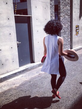 「travel」｜「アイテム（スラックス）」を使った、Kimbra.KCさん（レディース・158cm）の秋コーディネート