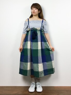 「EDIT COLOGNE（エディットコロン）のアイテム（トップス）」を使った、ほたてさん（レディース・150cm）の夏コーディネート