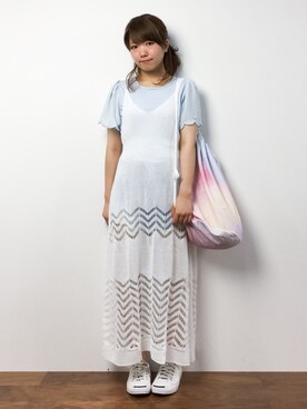 「Cocoonist（コクーニスト）のアイテム」を使った、ほたてさん（レディース・150cm）の夏コーディネート