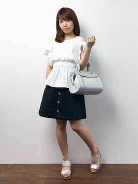 「Luz Llena (NEY)（ラズレナニー）のアイテム（トップス）」を使った、ほたてさん（レディース・150cm）の夏コーディネート