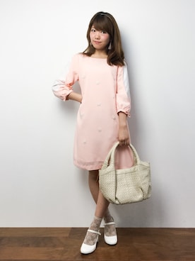 「adonis green（アドニスグリーン）のアイテム」を使った、ほたてさん（レディース・150cm）の夏コーディネート