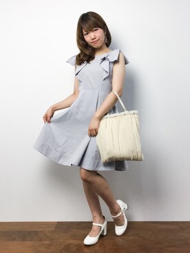 「TITTY&CO.（ティティーアンドコー）のアイテム（ワンピース/ドレス）」を使った、ほたてさん（レディース・150cm）の夏コーディネート