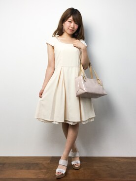 「CLATHAS（クレイサス）のアイテム（ハンドバッグ）」を使った、ほたてさん（レディース・150cm）の夏コーディネート