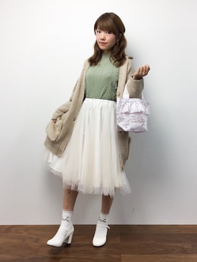 「Cocoonist（コクーニスト）のアイテム」を使った、ほたてさん（レディース・150cm）の秋コーディネート