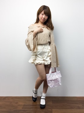 「Cocoonist（コクーニスト）のアイテム」を使った、ほたてさん（レディース・150cm）の秋コーディネート