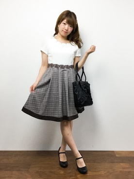 「Cherite by PRIME PATTERN（シェリエットバイプライムパターン）のアイテム」を使った、ほたてさん（レディース・150cm）の秋コーディネート