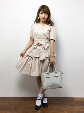 「Cherite by PRIME PATTERN（シェリエットバイプライムパターン）のアイテム」を使った、ほたてさん（レディース・150cm）の秋コーディネート
