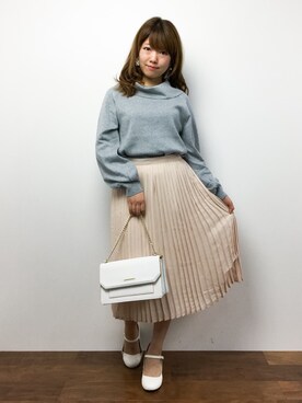 「& chouette（アンドシュエット）のアイテム（ショルダーバッグ）」を使った、ほたてさん（レディース・150cm）の秋コーディネート