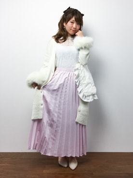「mon Lily（モンリリィ）のアイテム」を使った、ほたてさん（レディース・150cm）の秋コーディネート