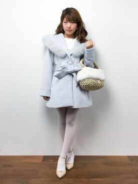 「Supreme.La.La.（シュープリームララ）のアイテム（バッグ）」を使った、ほたてさん（レディース・150cm）の秋コーディネート