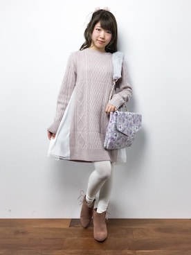 「Color（カラー）のアイテム（ワンピース）」を使った、ほたてさん（レディース・150cm）の秋コーディネート