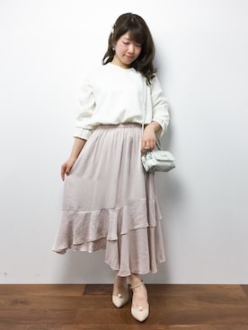 「Supreme.La.La.（シュープリームララ）のアイテム（バッグ）」を使った、ほたてさん（レディース・150cm）の秋コーディネート