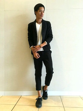 「AZUL by moussy（アズールバイマウジー）のアイテム（その他アウター）」を使った、Jackson O Yousukeさん（メンズ・184cm）の秋コーディネート
