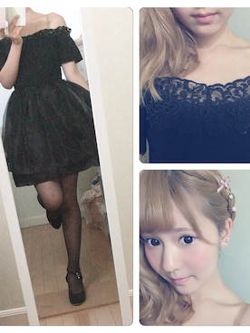 「LILY BROWN（リリーブラウン）のアイテム（ドレス）」を使った、りおさん（レディース・163cm）の冬コーディネート