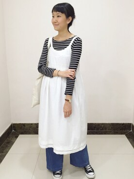 「NIL（ニル）のアイテム」を使った、Pauline Yさん（レディース・168cm）の秋コーディネート