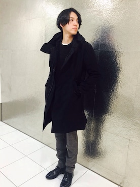 「アダムエロペ」｜「アイテム（ブーツ）」を使った、RYO KUROSAWAさん（メンズ・183cm）の秋コーディネート