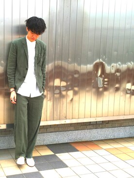 RYO KUROSAWAさん（メンズ・183cm）の春コーディネート