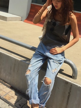 「sanuk（サヌーク）のアイテム（サンダル）」を使った、mihokoetさん（レディース・164cm）の夏コーディネート