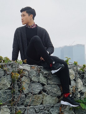 「pattern」｜Darren Tsangさん（メンズ・179cm）の冬コーディネート