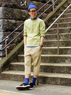 「TOMMY（トミー）のアイテム」を使った、TOMMY PRESSさん（メンズ・183cm）の春コーディネート