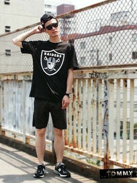 「TOMMY（トミー）のアイテム」を使った、TOMMY PRESSさん（メンズ・183cm）の夏コーディネート