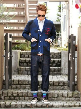 「TOMMY（トミー）のアイテム」を使った、TOMMY PRESSさん（メンズ・183cm）の秋コーディネート