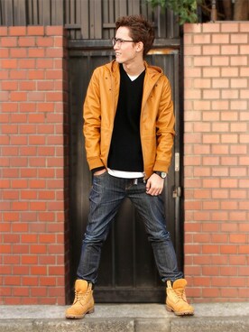 「TOMMY（トミー）のアイテム」を使った、TOMMY PRESSさん（メンズ・183cm）の冬コーディネート