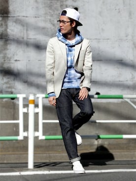 「TOMMY（トミー）のアイテム」を使った、TOMMY PRESSさん（メンズ・183cm）の春コーディネート