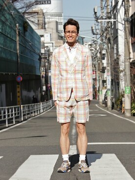「TOMMY（トミー）のアイテム」を使った、TOMMY PRESSさん（メンズ・183cm）の春コーディネート