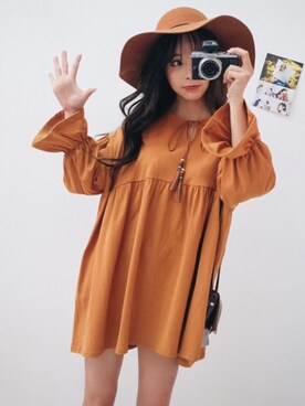 「SNIDEL（スナイデル）のサテンジャカードスカート（スカート、ブラック系）」を使った、o.kisybobbyさん（レディース・158cm）の夏コーディネート