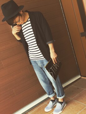 「STINGRAY（スティングレイ）のアイテム」を使った、poKuToさん（メンズ・165cm）の春コーディネート