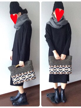 「URBAN RESEARCH ROSSO WOMEN（アーバンリサーチ　ロッソ）のアイテム（帽子）」を使った、ゆちゃさん（レディース・165cm）の冬コーディネート