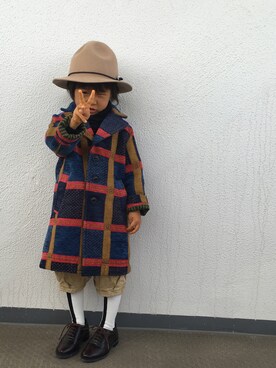 「GO TO HOLLYWOOD（ゴートゥーハリウッド）のアイテム（その他アウター）」を使った、rinrinrinさん（キッズ・100cm）の秋コーディネート