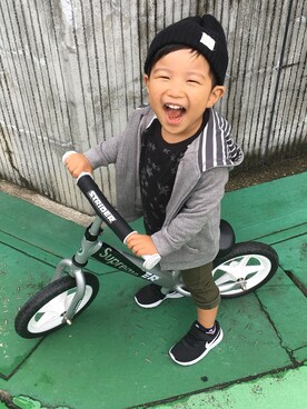 「ストライダー」｜「アイテム（その他）」を使った、べったさん（キッズ・90cm）の秋コーディネート