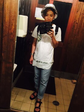 「TOMMY（トミー）のアイテム（アナログ腕時計）」を使った、TATSUKℹ︎さん（メンズ・165cm）の夏コーディネート