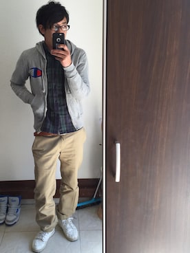 「タータンチェック」｜arenaさん（メンズ・174cm）の春コーディネート