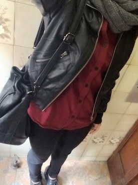 「ALDO（アルド）のアイテム（ショルダーバッグ）」を使った、Asamiさん（レディース・157cm）の秋コーディネート