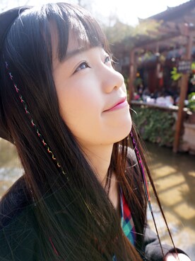 「SHARE PARK（シェアパーク）のアイテム（ジャケット/アウター）」を使った、谢宝宝bubbleさん（レディース・155cm）の冬コーディネート